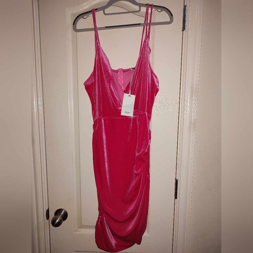 Women's sleeveless dress in pink size XL